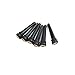 Premium Ebony Acoustic Guitar Bridge Pins,copper ring w/White Pearl Inlay (set of 6)
