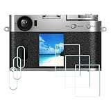 ✪ Dureté 9H – Temps de trempe plus long, ce qui rend le protecteur d'écran plus dur. Protège l'écran de l'appareil photo contre les chutes à fort impact, les rayures telles que les clés et les couteaux, les éraflures et les chocs.