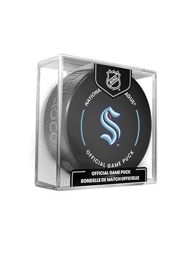 Seattle Kraken Official Game Hockey Puck with Holder