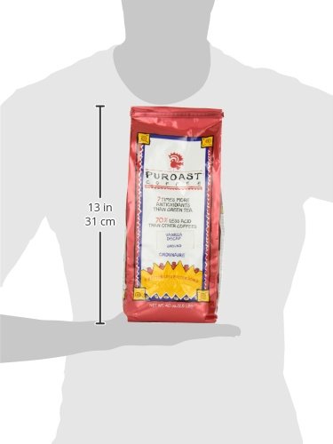 Puroast Low Acid Coffee Ground, Bold Decaf Vanilla, Medium Roast, Certified Low Acid Coffee, 5.5+ Ph, Gut Health, 2.2 Lb, Higher Antioxidant, Smooth For Espresso, Iced Coffee #TOP6