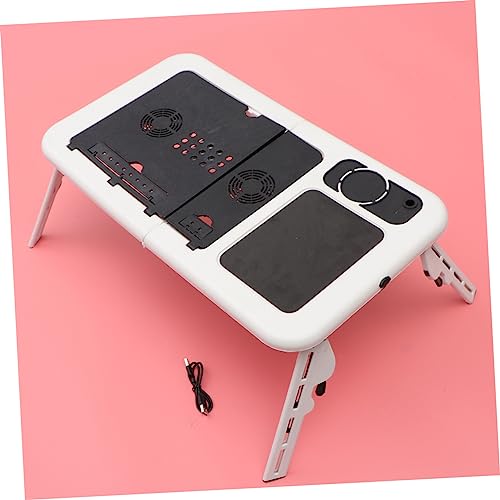 Base plegable ergonómica para laptop con ventilación USB miniatura 6