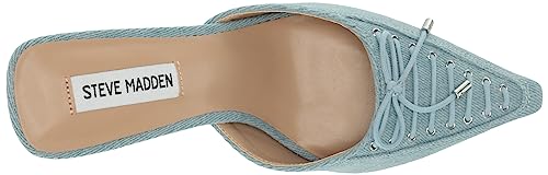 Steve Madden Women's Brianne Pump, Denim Fabric, 7 #TOP4