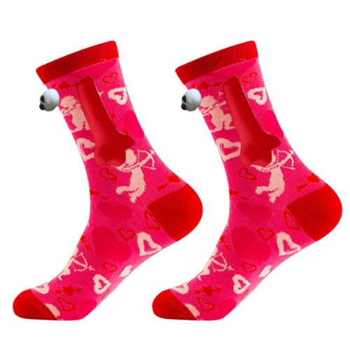 Couple Love Magnet Mid-calf Socks4