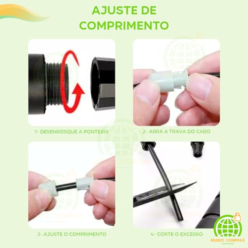 Corda De Pular 3 Metros Regulável Cross Fit Academia Aerobico Treino Mundo Compras