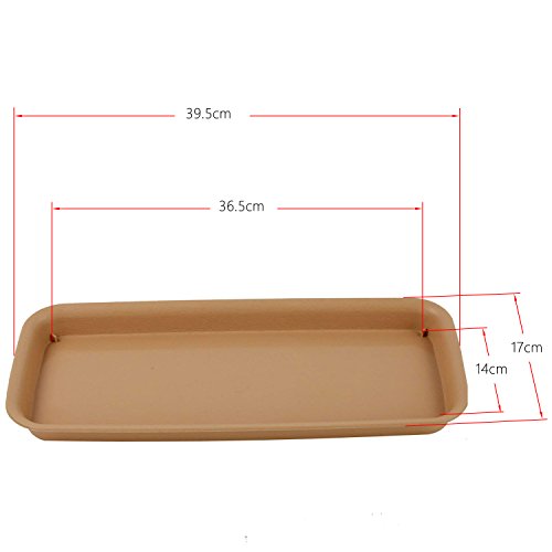 Dailylive RC41898 Rescozy 16 Inch Plastic Rectangular Planter Tray Flower Pot Saucer thumb #4