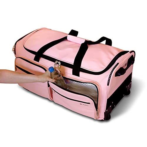 Mavii Garment Rack Duffel-Wheeled 28 Inch Collapsible Bag, Travel Costume Rack Rolling Upright Luggage