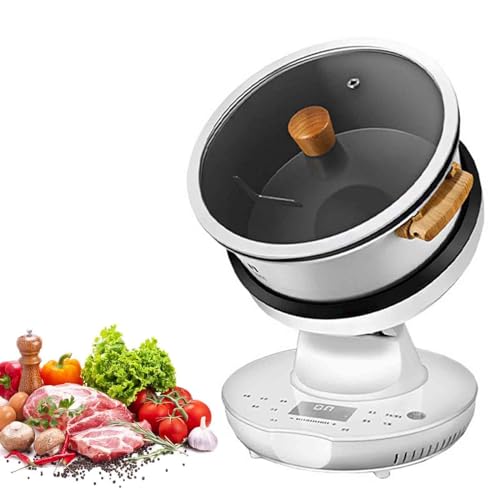 SioNS Procesador de Alimentos Comercial, máquina de cocción automática Inteligente de 8 litros con rotación de 360° y Calentamiento Integral 3D, procesador de Alimentos Tipo Tambor