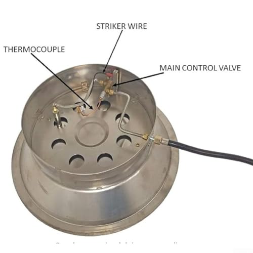 Contrôle de flamme réglable et sécurité gaz 1,2 cm sans fuite - 4