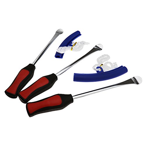 Create Idear Juego de 3 Piezas para Cambiar neumáticos de Motocicleta o Bicicleta, con Protector de llanta