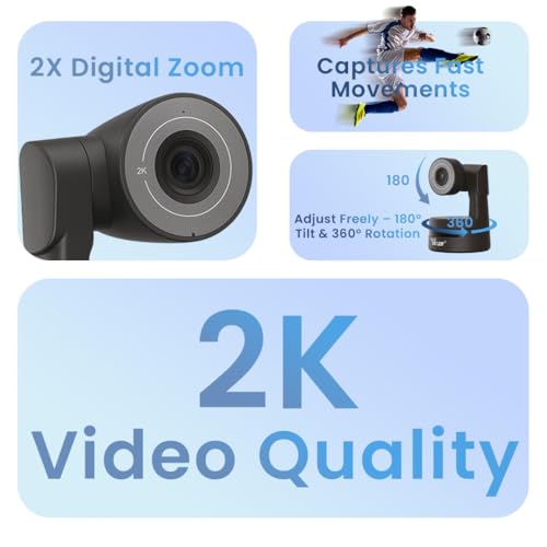 Image of TONZO PTZ Camera TZ310 Full HD 1080P USB Camera with 10X Optical Zoom, Auto Focus, Plug & Play for Laptop, Desktop & Video Conferencing