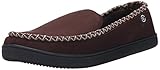 Isotoner Men's Microsuede Moc W WD Braid Flat