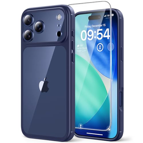 Coque iPhone 17 Pro TAURI transparente bleue idéale pour sécuriser vos photos en voyage