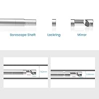 Vista 3 de Teslong Boroscopio para Rifle, Cámara de Limpieza de Armas - Compatible con Calibre.20 y Mayor - Herramienta de Inspección Visual de Cañón para Caza