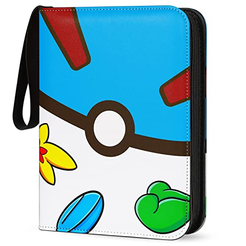 Card Binder 440 Pockets, 4-Pocket Card Holder Album with 55 Sleeves Blue