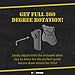 BOOMSTICK Glock Swivel Paddle Holster - Tactical Right-Hand Quick Draw, 360° Adjustable, Fits 1911 Pistols, Lightweight, Black