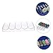 SUPVOX 1pc Box Chip Rack Poker Chip Container and Holder Poker Chip Case Organizer Poker Chip Storage Mini Rack Case Covered Poker Chips Numbered Poker Storage Roulette Chips Game Acrylic