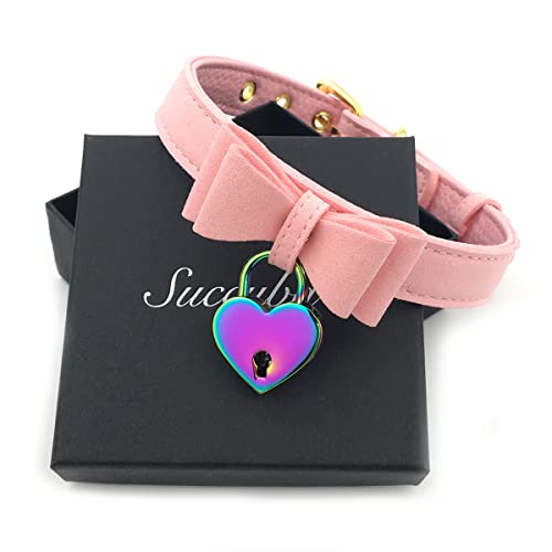 Intimate Lover Bell Choker Collar Necklace Lolita Bow Collar Cat Kitty Velvet Necklace (C)