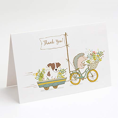 Caroline's Treasures LGA1070GCA7P Greeting Cards and Envelopes Pack of 8, Blank Cards with Envelopes Whimsical A7 Size 5x7 Blank Greeting Cards,