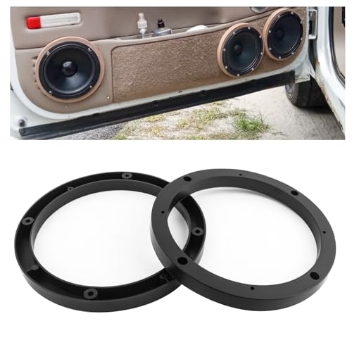 wedfish 2PCS 6.5 Speaker Spacer Enhance Sound Quality No Cutting and Drilling 6.5 Speaker Adapter for 6.5 Subwoofer Universal 6.5 Speaker Rings Fixed Speakers for Most Cars