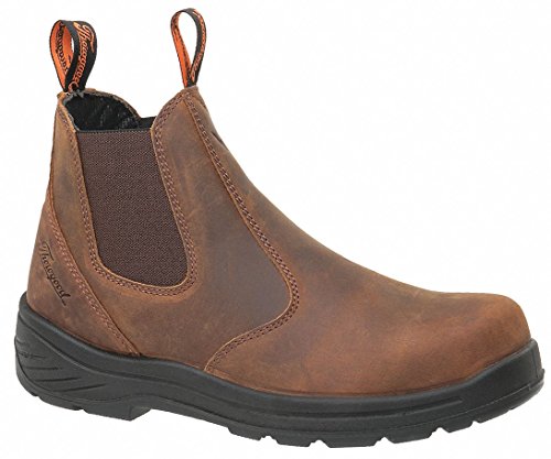 6"H Menx27;s Work Boots, Composite Toe Type, Brown, Size 11W