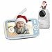 Boifun Baby Monitor con Telecamera Rotante 360° HD, Schermo IPS 5”, Audio...