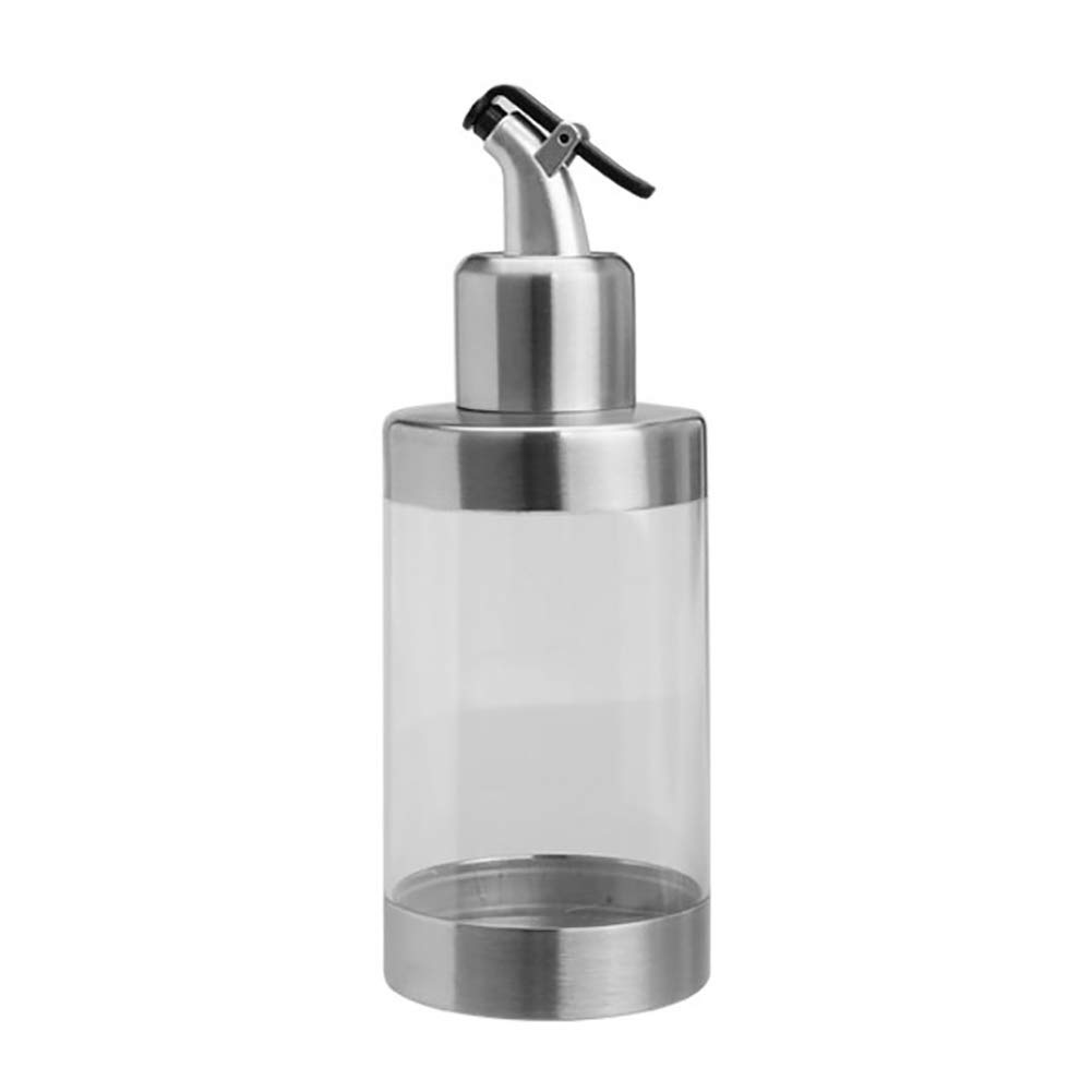 Shentesel Acrylic Oil Bottle Kitchen Edible Vinegar Seasoning Container 350ml - Transparent B