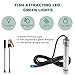 XXK F1 12V Underwater Fishing Light 100W 10000lm Bright Fish Attracting Light for Boat Docks Kayaks at Night, Submersible Green Light Attractants for Crappie Snook Squid Bait Catfish (16.4ft Cord)