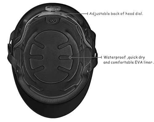 Ipoob Whitewater Kayak Helmet (Matte Black, Large) #TOP1