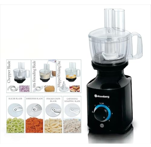 Image of 3G Food Processor Attachment for Atomberg Mixer Grinder Only | Vegetable Chopping, Slicing & Shredding | Stainless Steel Blades | Made in India