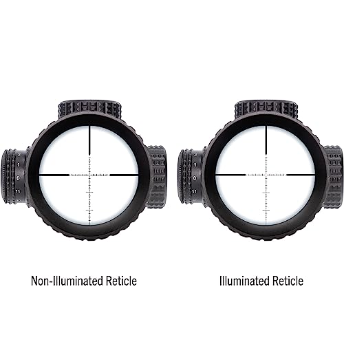 Image of TRUGLO TX6 FFP Tactical Hunting Shooting Durable Waterproof Fogproof Shock Resistant One-Piece 30mm Aluminum Tube Illuminated MRAD Mil-Dot Reticle Riflescope | 3 inch Sunshade Included