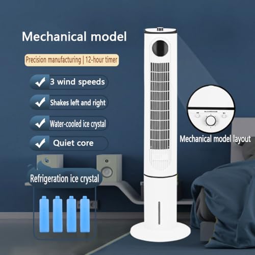 Ventilador de torre con hielo y oscilación de 80 grados para un flujo constante 3