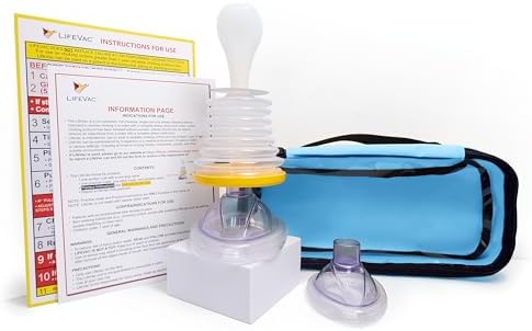 LifeVac Blue Travel Kit - Portable Suction Rescue Device, First A...