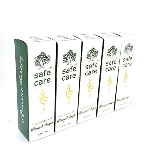 Safe Care Roll on Refreshing Oil Aromatherapy, 10 Ml (Pack of 5)