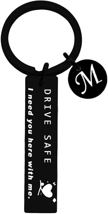 Drive safe keychain for him her - key chains I Need You Here With Me Keyring Birthday Valentine’s Day Gifts for Him Boyfriend Husband Gifts