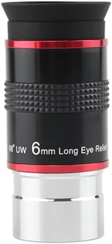 Astrophotography Accessories 1.25 Inches 68 Degree 6mm Wide Angle Eyepiece Long Multi-Coated Astronomical Telescope Accessories