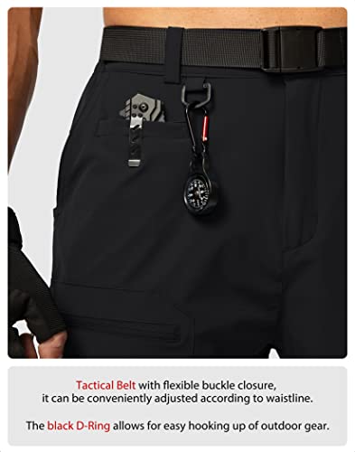 G Gradual Men's Hiking Cargo Shorts Stretch Quick Dry Outdoor Tactical Shorts For Men With Multi Pocket For Fishing Casual(Black,M) #TOP3