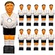 eyepower 11 Tischkicker Figuren 16mm - Deutschland Trikot Blau Weiß - Tisch Fussball Kicker Figuren - Tisch Fussballspiel Zubehör Fußball Kickertisch Ersatzteile Tischfussball Figuren Kicker Tisch