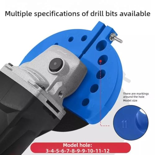 Image of AASONS Drill Bit Sharpener For Multi Sizing (3mm-12mm) Twist Drill Bits, Drill Bit Grinding Attachment, Power Drill Bit Sharpeners, Multi-Size Drill Bit Grinder For Giant Blade Angle Grinder