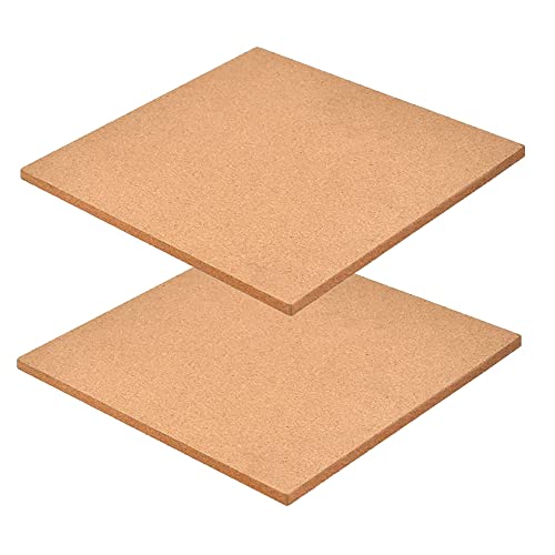Ddff Quadratische Korkplatten, 2 Stücke Selbstklebender Kork, DIY Korkwand, Selbstklebende Kork Pinnwand für Foto Hängen, Bulletin Tafeln Heimdekoration und Büro Memoranduma (30x30x0.6cm) Cover
