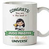  Mugffins Tasses pour MAÎTRESSE DE JUDO - En Anglais - Cadeau original femme - Best in Universe Trophy - 11 oz / 330 ml