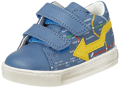 Chausson garçon Falcotto Lumoon VL premiers pas en textile bleu