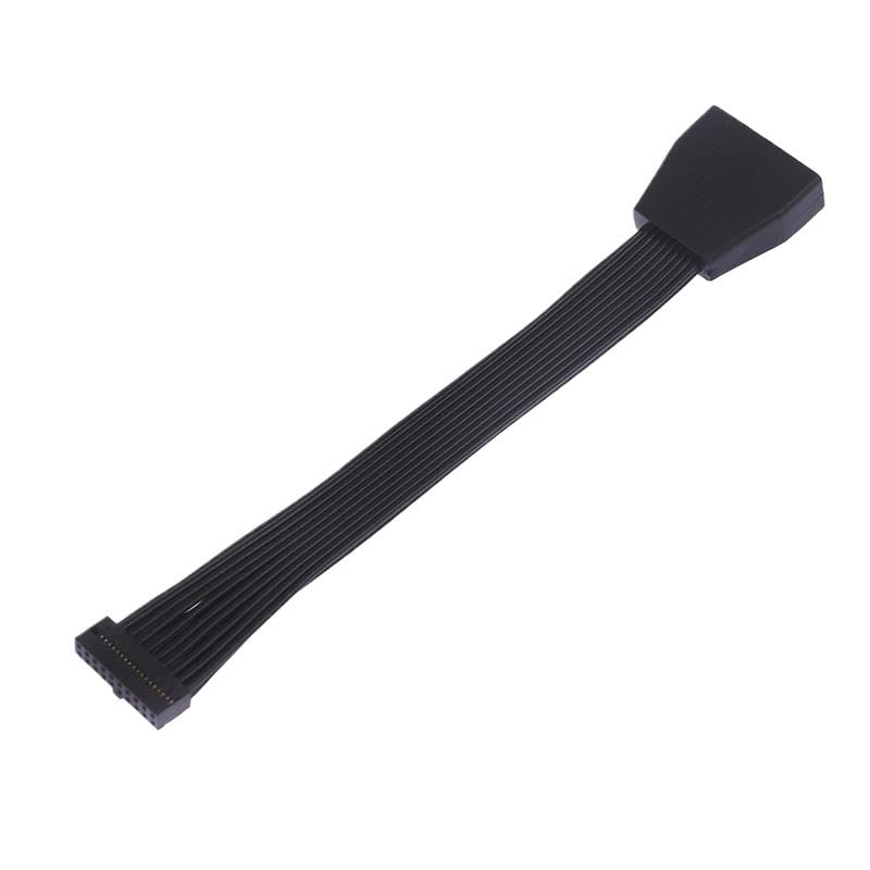1 szt. płyta główna płyta główna USB3.0 19 20Pin żeński na USB 3.0 19 20-pinowy męski przedłużacz konwersja kabel łączący 15 cm