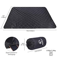 REDCAMP wasserdichte Camping Decke mit Sherpa-Futter,warm, 200x150 cm – Ansicht 3