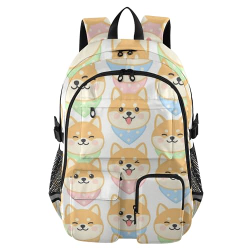 Mochila de viaje portatil escuela universidad equipaje de mano Shiba Inu