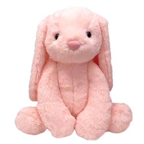 Image of Long Ear Peach Bunny Soft Toy | Stuffed Animal Plushie Cute Huggable Rabbit | Kids Toys for 2-5 Years Boys & Girls | Teddy Bear Doll Gift for Girlfriend, Birthday, Christmas, Valentine Day