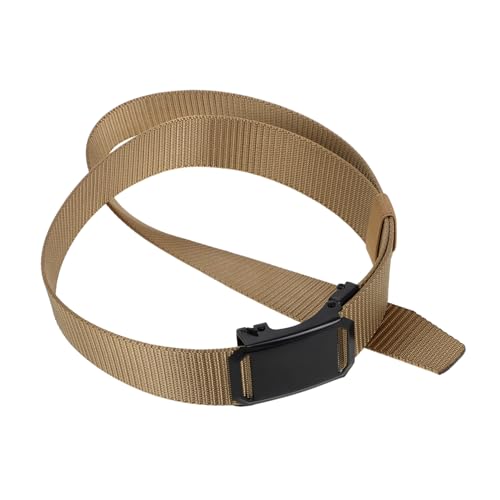 Men's Adjustable Ratchet Belt Breathable Outdoor Canvas Belt with Automatic Buckle for Casual Wear Sturdy and Comfortable Design for Young Students and Sports