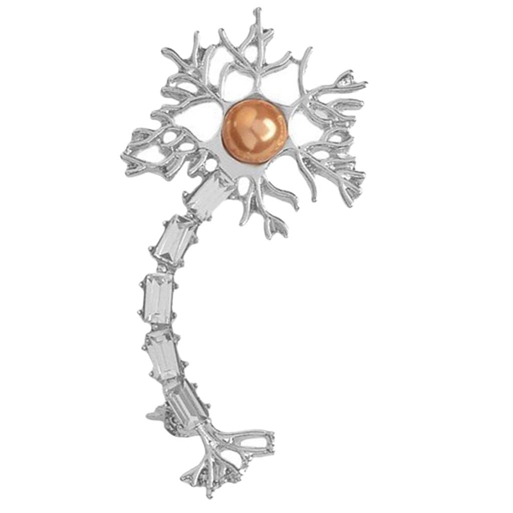 TOG Creative Nerve Tissue Brooch Pin Doctor Nurse Clothing Accessories Silver|Pins & Brooches (B0CHWGB4TM) Amazon Price History, Amazon Price Tracker