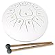 keepdrum TD8WH Zungentrommel Tongue Drum 20cm 11 Töne Weiss