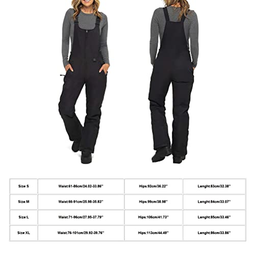 Pantalones de esquí cálidos de invierno, para hombre y mujer, con aislamiento, cortavientos e impermeable, con bolsillo, para snowboard, para adultos, pantalones de nieve - imagen 3