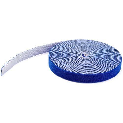 Startech.Com Rotolo Di Nastro A Strappo Da 30,5 M, Fascette Riutilizzabili Da Tagliare Su Misura, Fascette Serracavo In Tessuto Con Fissaggio A Strapp